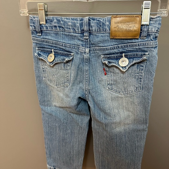 LEVIS | Girls Size 12 Cropped Denim Capri - Picture 5 of 8